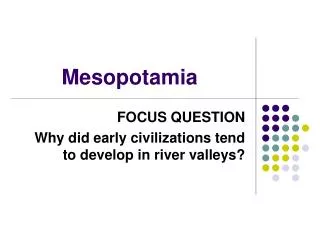 Mesopotamia