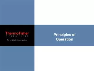 Principles of Operation