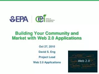 Building Your Community and Market with Web 2.0 Applications