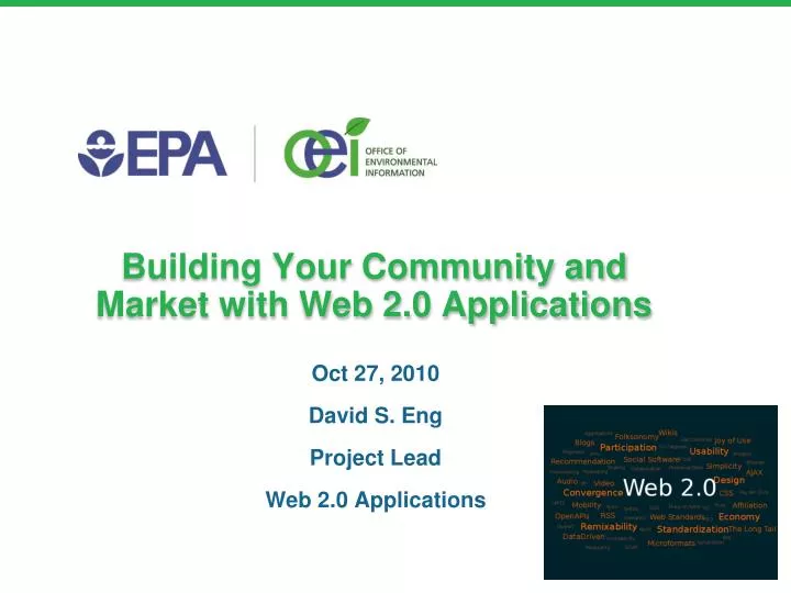 building your community and market with web 2 0 applications