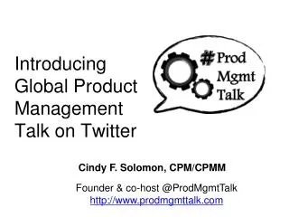 Introducing Global Product Management Talk on Twitter