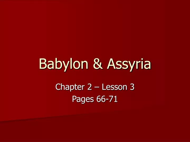 babylon assyria
