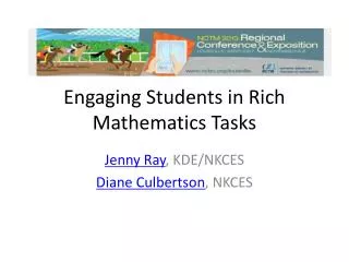 Engaging Students in Rich Mathematics Tasks
