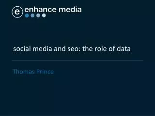 social media and seo: the role of data