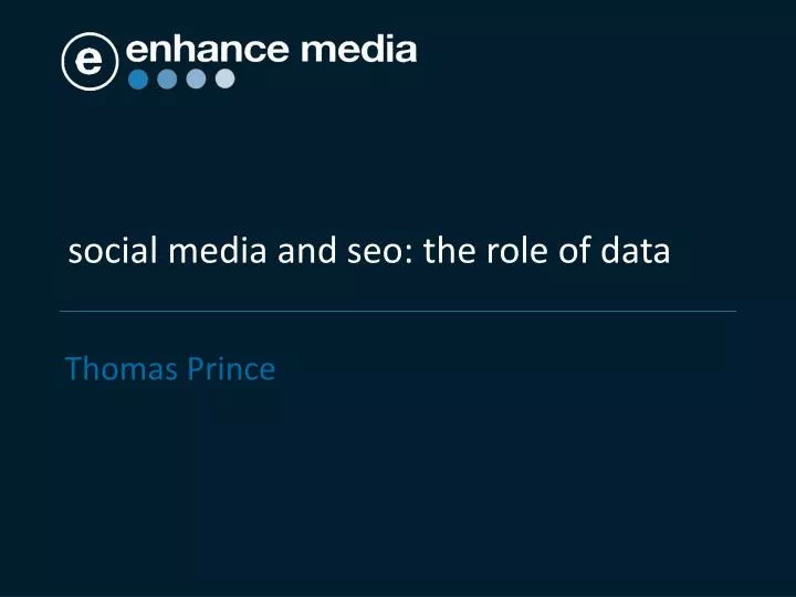 social media and seo the role of data