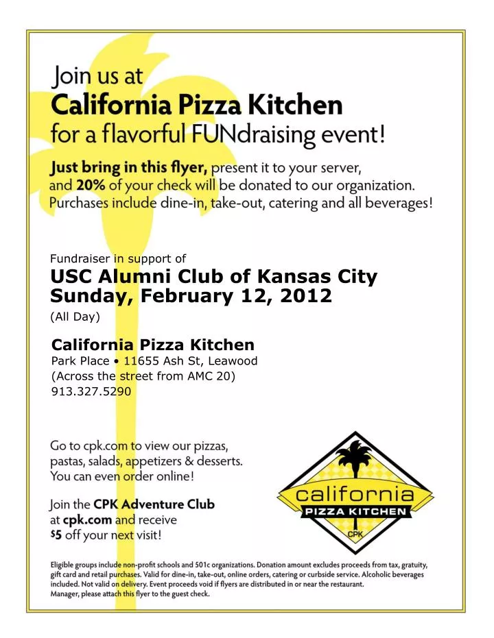 fundraiser in support of usc alumni club of kansas city sunday february 12 2012 all day