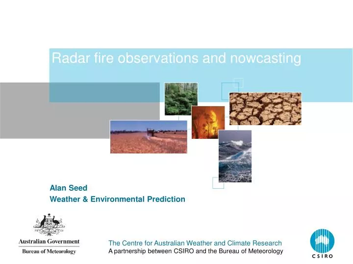 radar fire observations and nowcasting