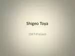 Shigeo Toya