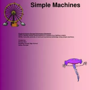 Simple Machines