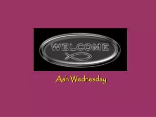 ash wednesday
