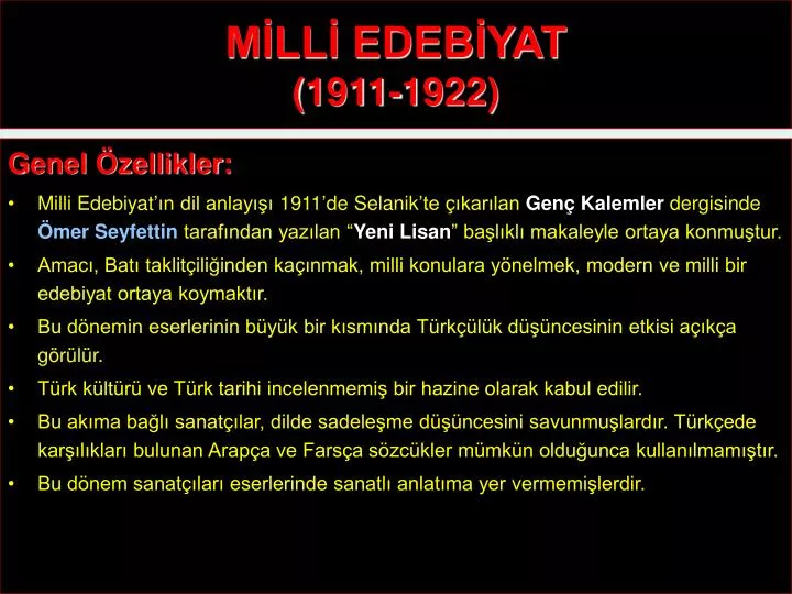 m ll edeb yat 1911 1922
