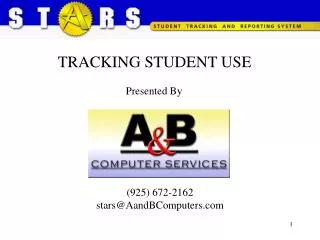 TRACKING STUDENT USE