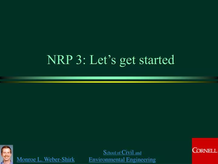 nrp 3 let s get started