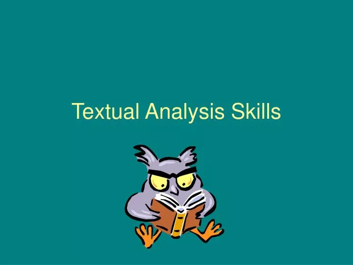 textual analysis skills