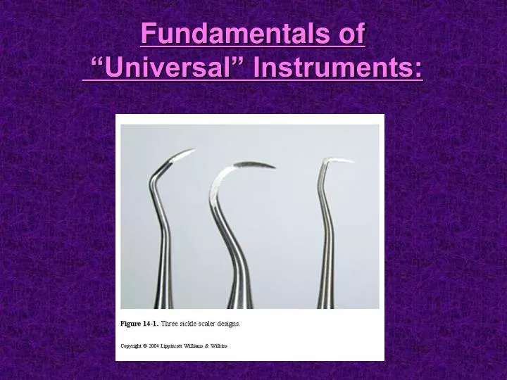 fundamentals of universal instruments