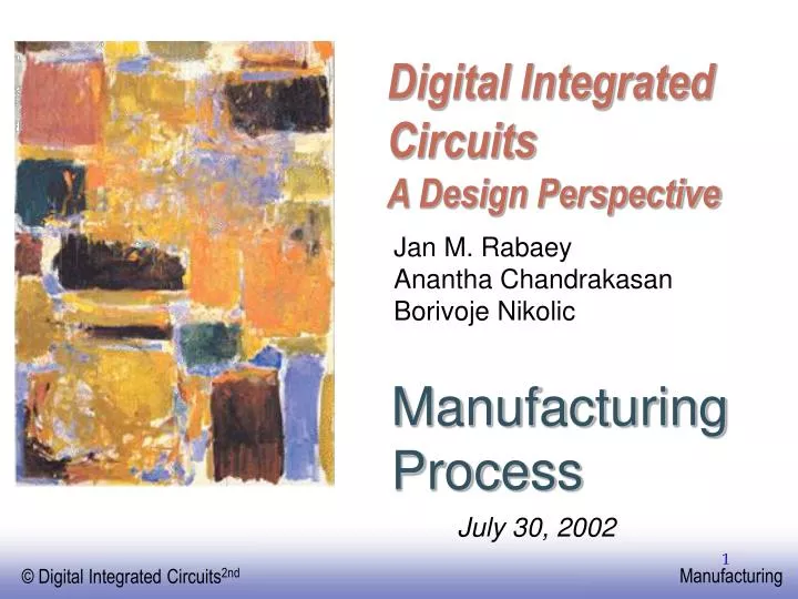 digital integrated circuits a design perspective