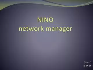 nino network manager