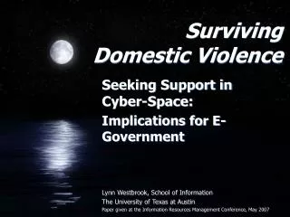 Surviving Domestic Violence