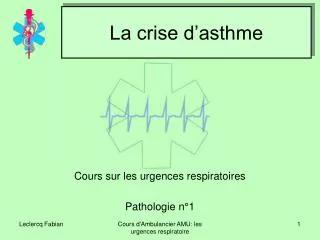 la crise d asthme