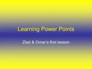 learning power points