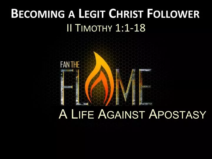 a life against apostasy