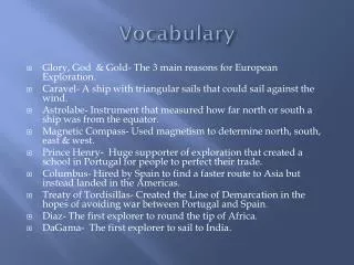 Vocabulary