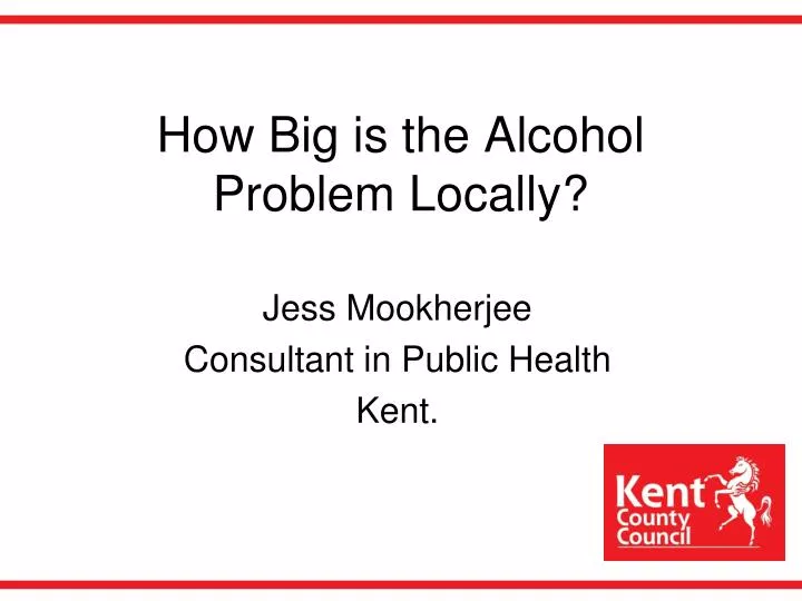 how big is the alcohol problem locally