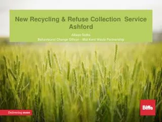 New Recycling &amp; Refuse Collection Service Ashford
