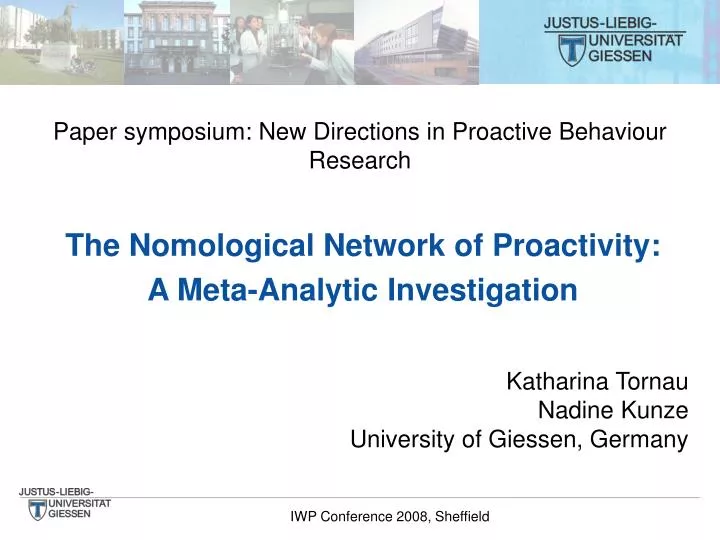 the nomological network of proactivity a meta analytic investigation