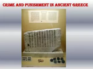 CRIME AND PUNISHMENT IN ANCIENT GREECE