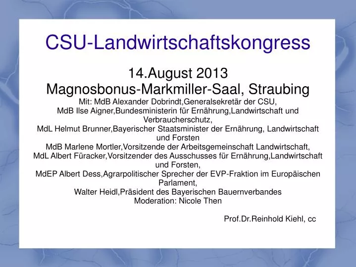 csu landwirtschaftskongress