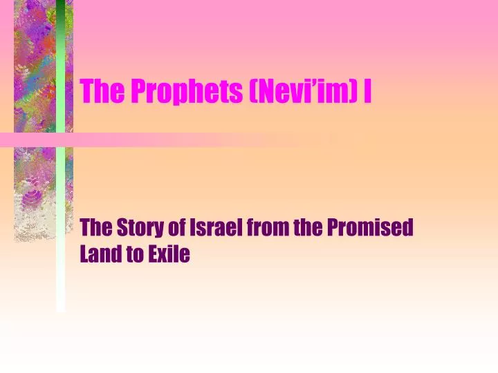the prophets nevi im i