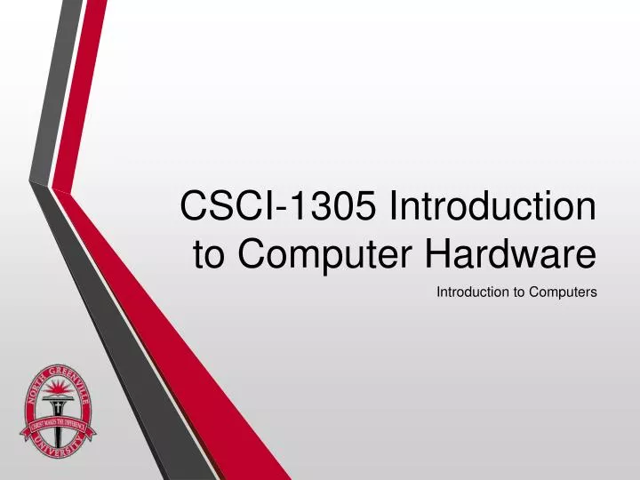 csci 1305 introduction to computer hardware