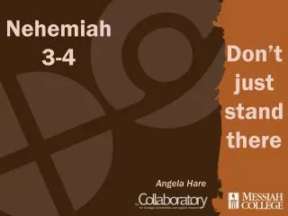 Nehemiah 3-4