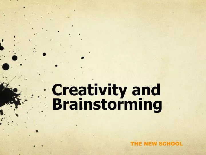 creativity and brainstorming