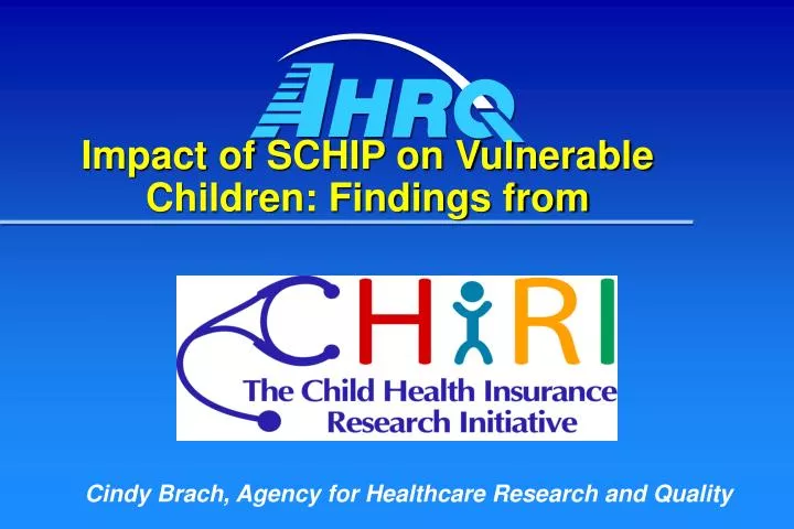 impact of schip on vulnerable children findings from