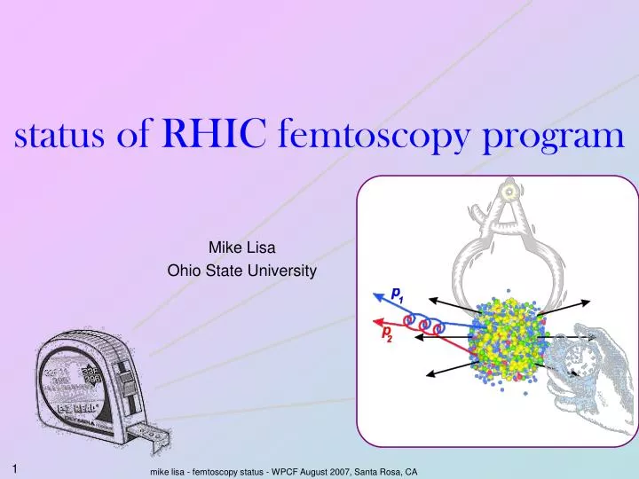 status of rhic femtoscopy program