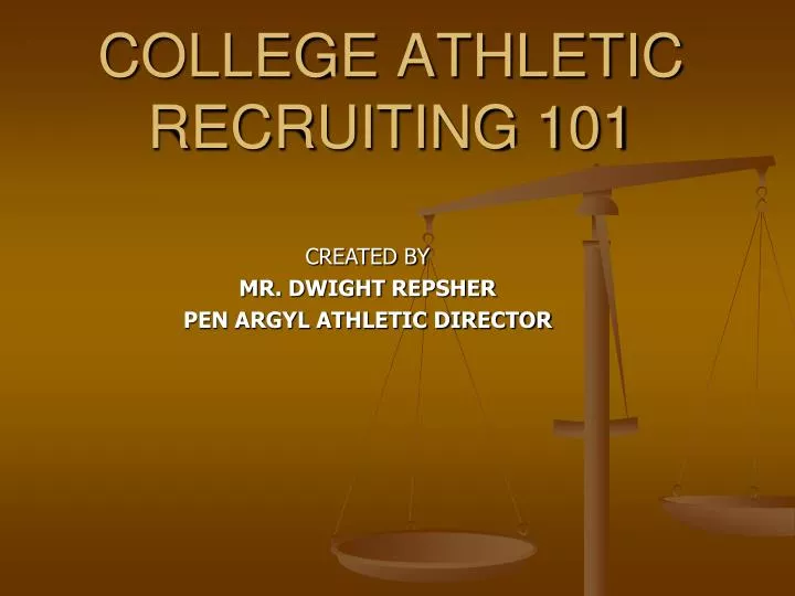 college athletic recruiting 101