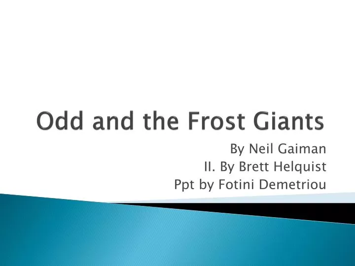 odd and the frost giants
