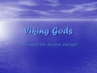 Viking Gods