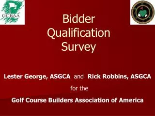 Bidder Qualification Survey