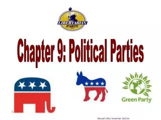 Chapter 9: Political Parties