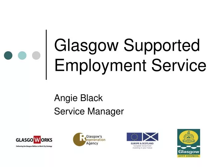 glasgow supported employment service