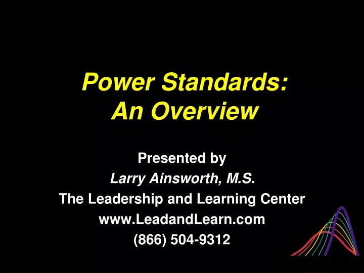 power standards an overview