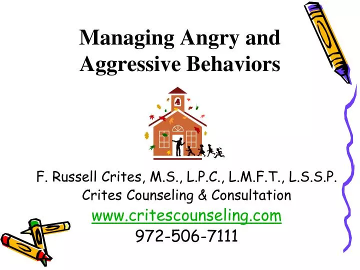 managing angry and aggressive behaviors