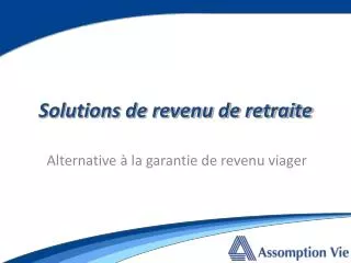 alternative la garantie de revenu viager
