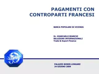 pagamenti con controparti francesi