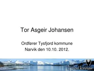 tor asgeir johansen