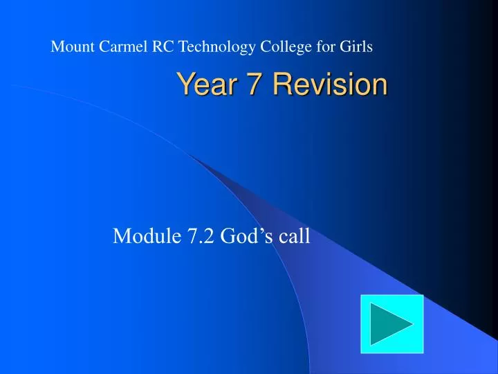 year 7 revision