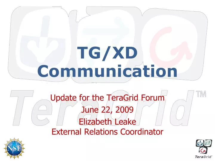 tg xd communication